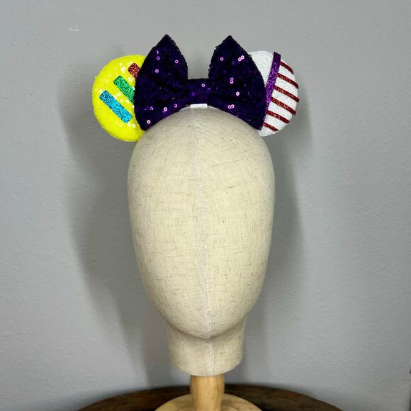 Buzz Lightyear Elastic Minnie Ears | Toy Story-Inspired Adjustable Headband - Picture 2 of 5